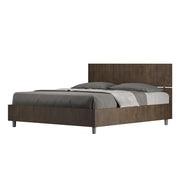 BS COM Letto matrimoniale con rete 160x190 testata dritta noce