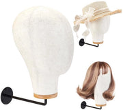 Manichino Capo con Supporto per Capelli per Display di Muro e Cappelli