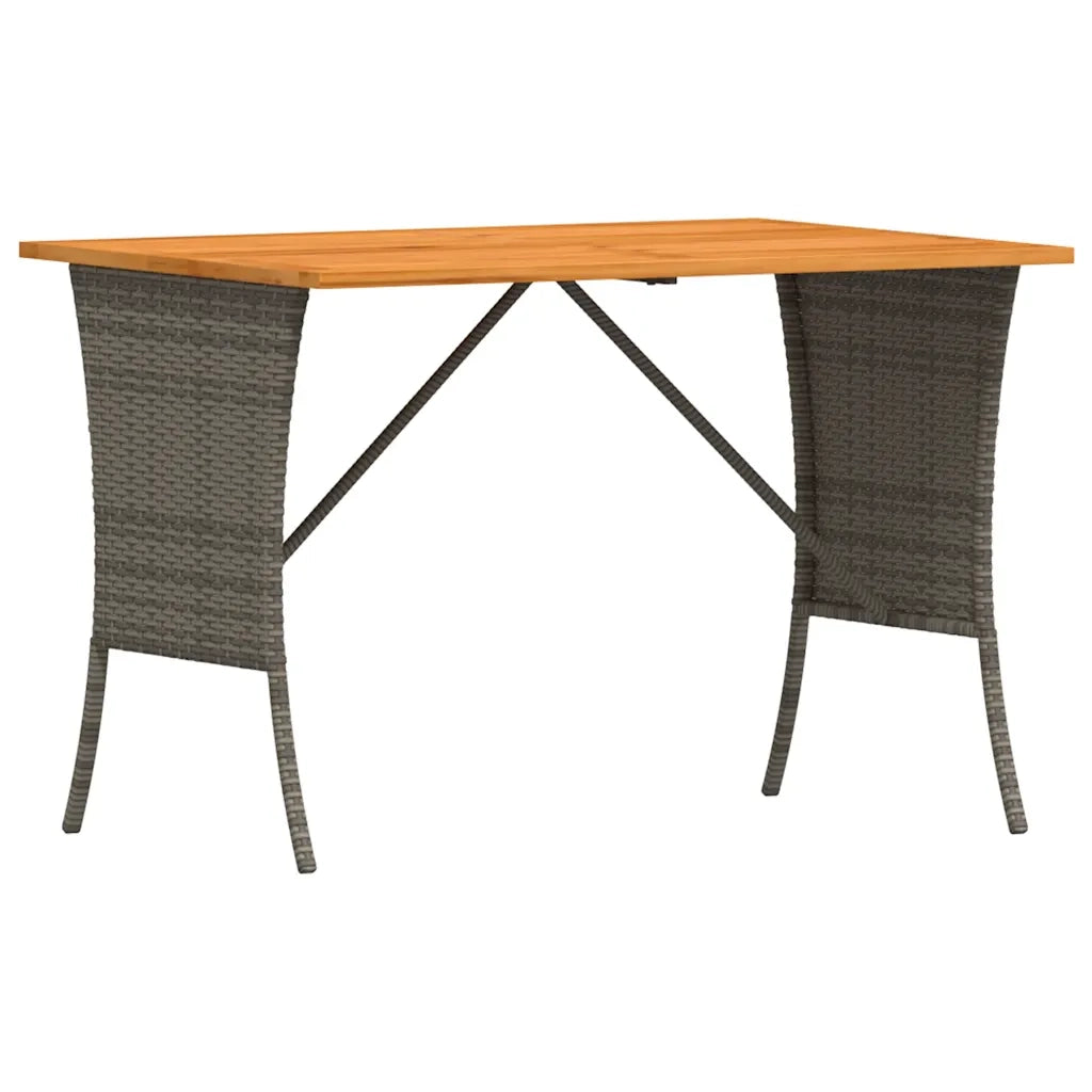 Set Divani da Giardino 3 pz con Cuscini Grigio in Polyrattan