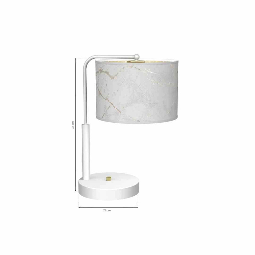 Lampada da tavolo Milagro Senso MLP7310 bianco oro