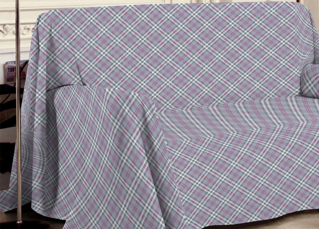Telo Arredo Multiuso Linea Pensieri Delicati 100% Cotone Disegno Scotty - Singolo - Rosa