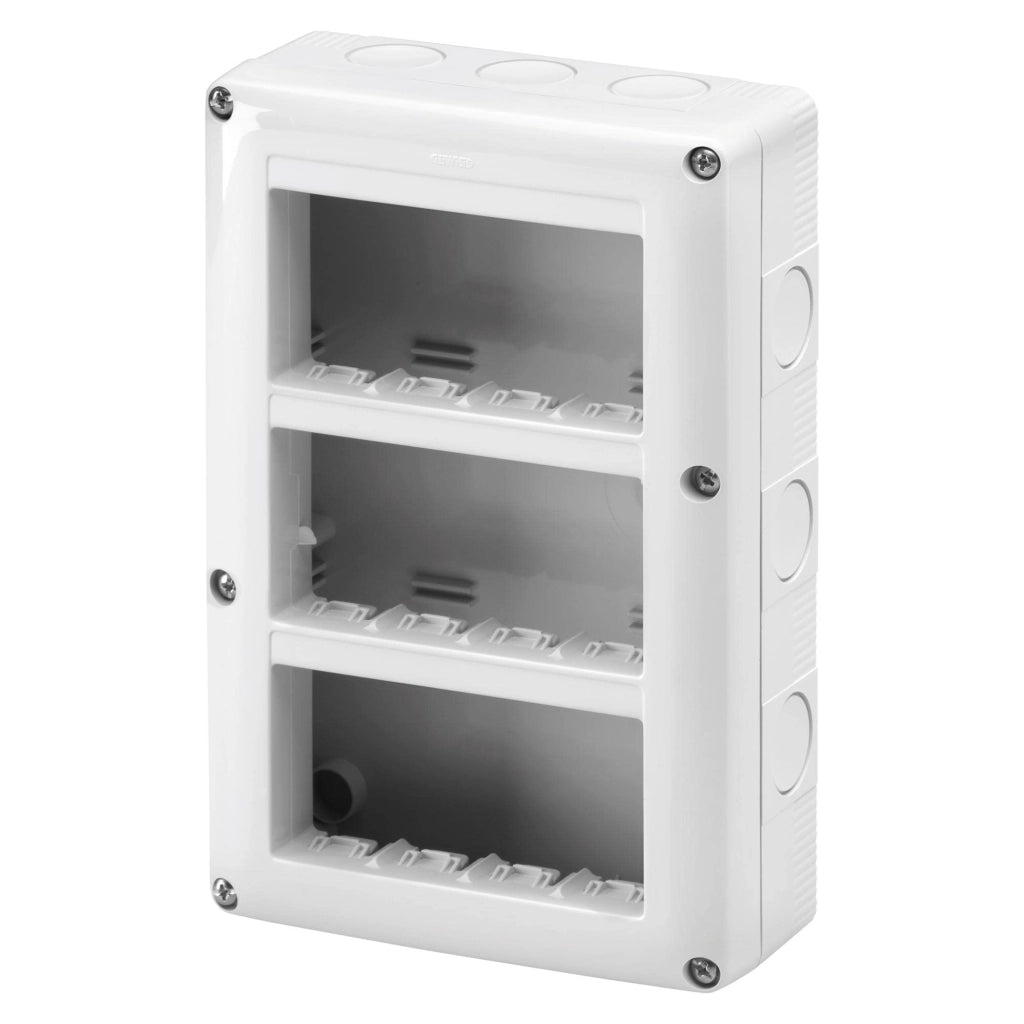 CONTENITORE DA PARETE PER APPARECCHI IP40 'SOLAR' 2 Posti - ELETTROIT
