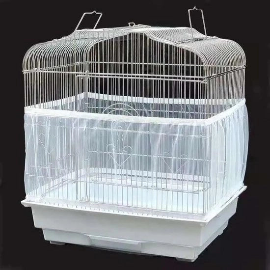 Casa per uccelli con fascia elastica regolabile - Protezione da insetti - Mesh leggero - Protezione da polvere - Ambiente di riposo comodo - Bianco