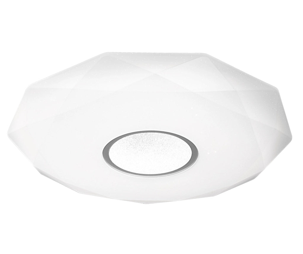 Plafoniera LED 39cm CCT dimmer telecomando Polux Diamond