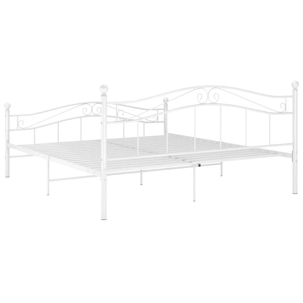 Giroletto-Struttura Letto Bianco in Metallo 140x200 cm 227051