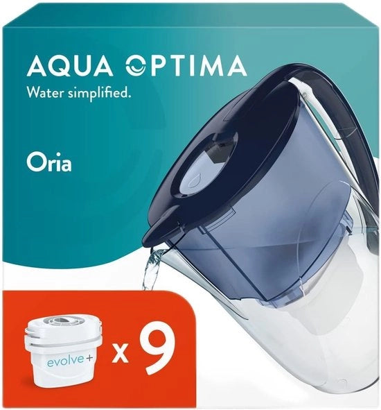 Filtro acqua per microplastiche - riduzione - 9 pezzi - blu