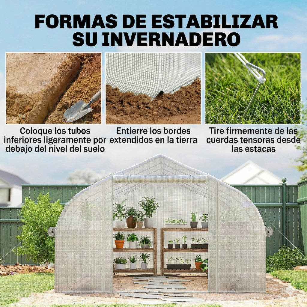 Serra Tunnel 4x3x2 m ¨C Minimal ¨C Bianco