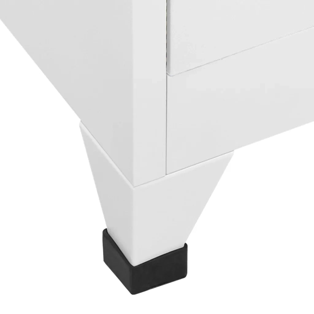 Armadietto a Chiave con 12 Scomparti 90x45x180 cm 244476
