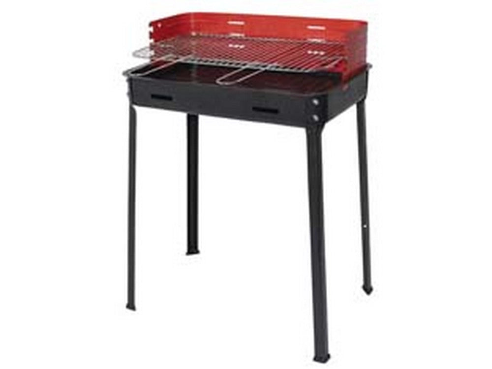 1pz barbecue rettangolare a carbonella "flavia" - bracere cm.50x35 cod:ferx.fer206174