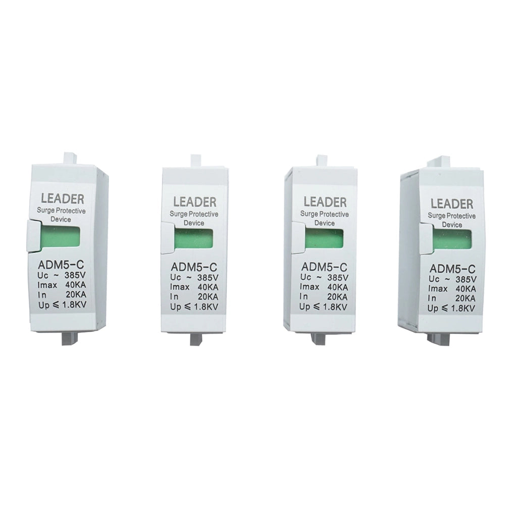 Set di 4 cartucce per scaricatore di sovratensione AC SPD 4P-40KA Leader