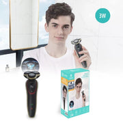 Trade Shop - Rasoio Elettrico Ricaricabile 3 Testine 5d Barba Uomo Impermeabile 3watt Tx-9811 -