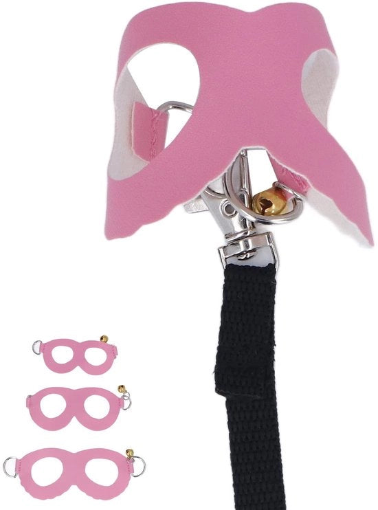 Set di Cinture per Animali da Compagnia - Vestito per Hamster/Cavia - Cintura in Pelle Sintetica - Cinturino in Nylon - 3 Dimensioni - Inclusa Cerniera - Cintura per Animali da Compagnia