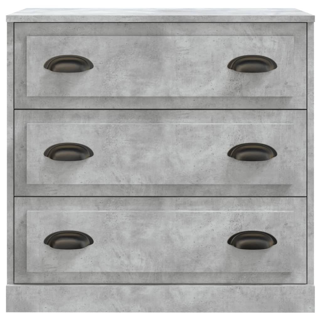 Buffet credenza cassettiera armadio mobile contenitore organizer per cucina soggiorno salotti set da 2 legno ingegnerizzato grigio 02_0036880