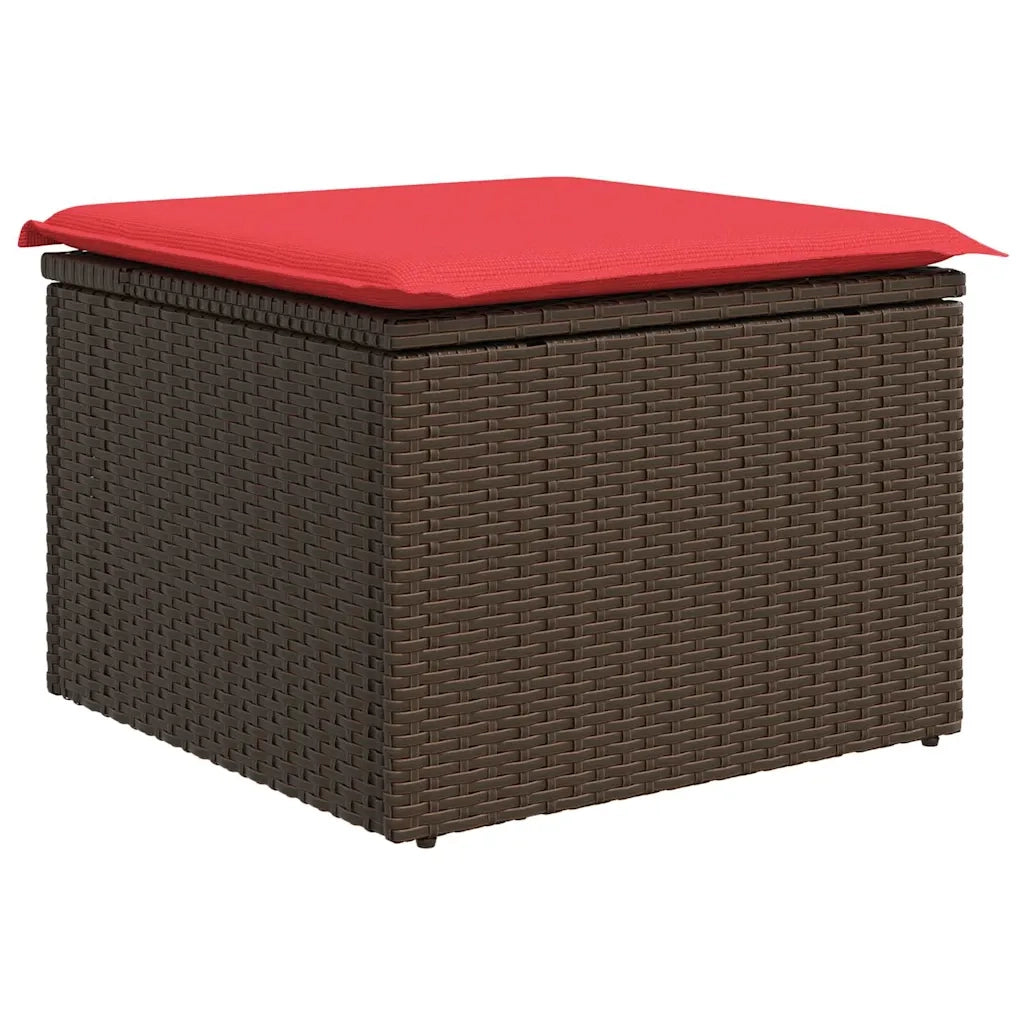 Set di divani 7 pz Marrone polyrattan 3346804