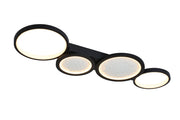 Plafoniera LED nera dimmerabile con telecomando Aranis Rabalux