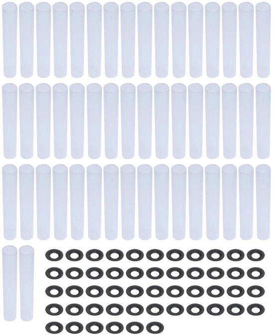 Pannelli di smorzamento per porte di garage - 50 set - 80 mm - alta qualità - plastica/metallo - riduzione del rumore - cardini per porte