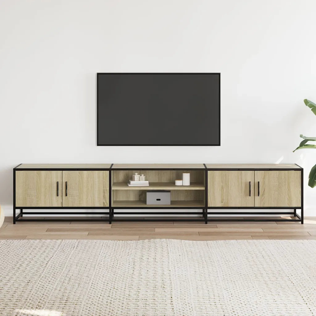 Mobile per TV Rovere Sonoma 210x35x41 cm in Truciolato