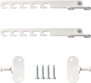 Blocco Porta - Sicurezza e Facilità - 2 pezzi - Bianco - Metallo - 17 cm