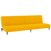 Divano letto | Sof¨¤ letto | Letto singolo a 2 Posti Giallo in Velluto