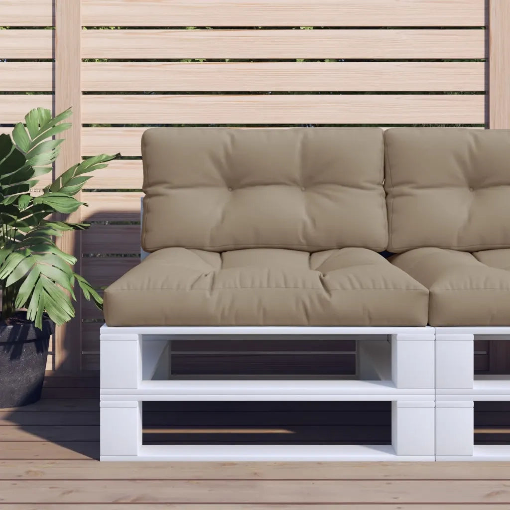 Cuscino per Pallet Tortora 80x40x12 cm in Tessuto 360609