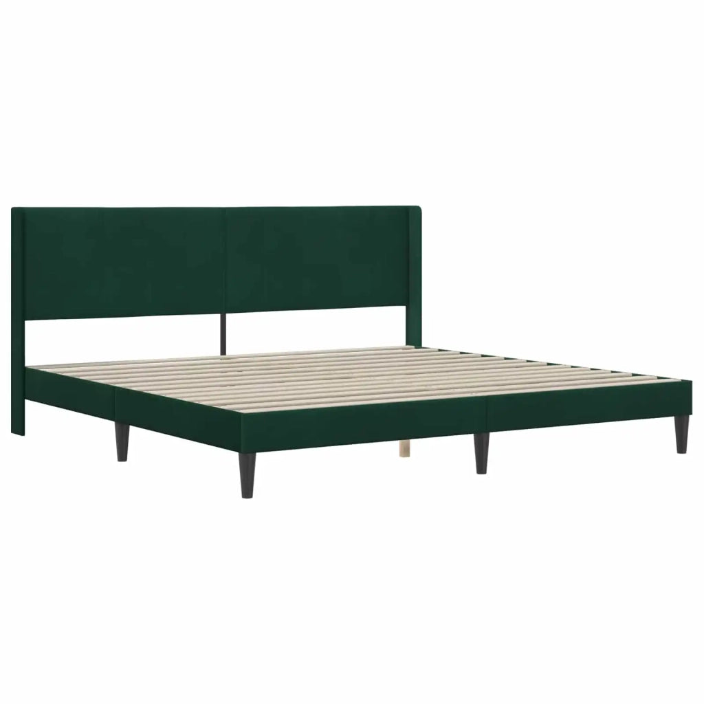 Struttura del letto Verde Scuro 180 x 200 cm Velluto 42027523