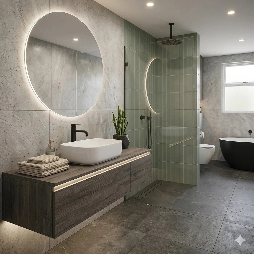 Lavabo Da Appoggio Rea Demi Slim
