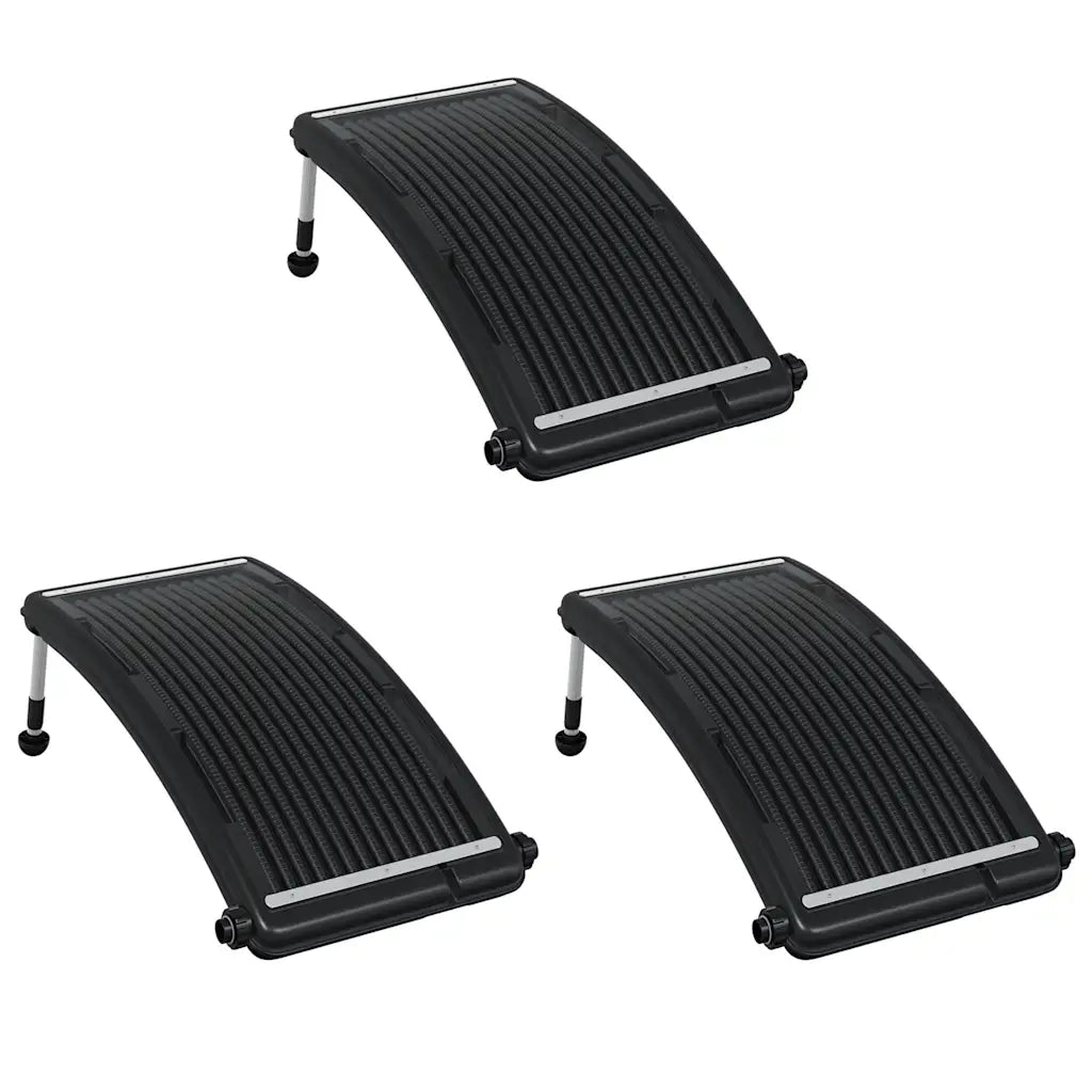 Pannelli Solari Termici Curvi per Piscina 3 pz 110x65 cm 3095463