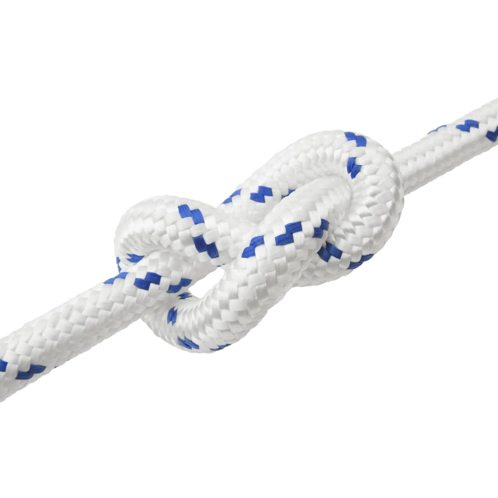 Corda | Fune da Barca 25 m 3 Bianco e Blu PP