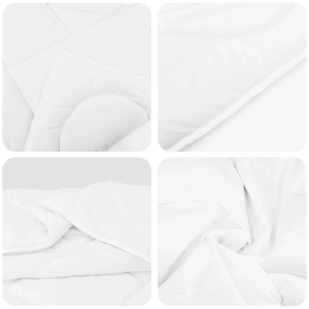 Piumone con cuscino 3 pcs Bianco Microfibra 3377378