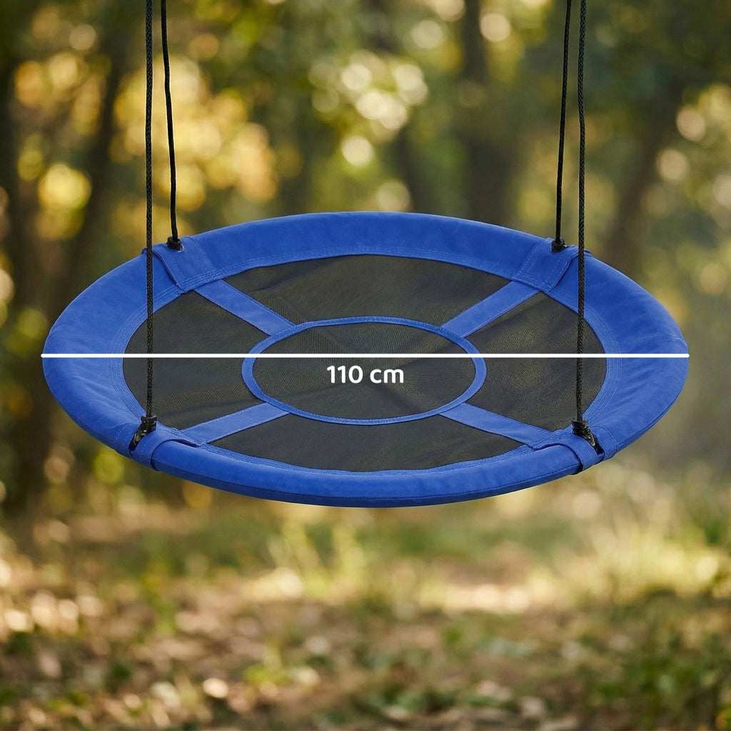 Amaca Nido d'Uccello ¨C zephmum ¨C Blu, Metallo Epoxy, ? 110 cm