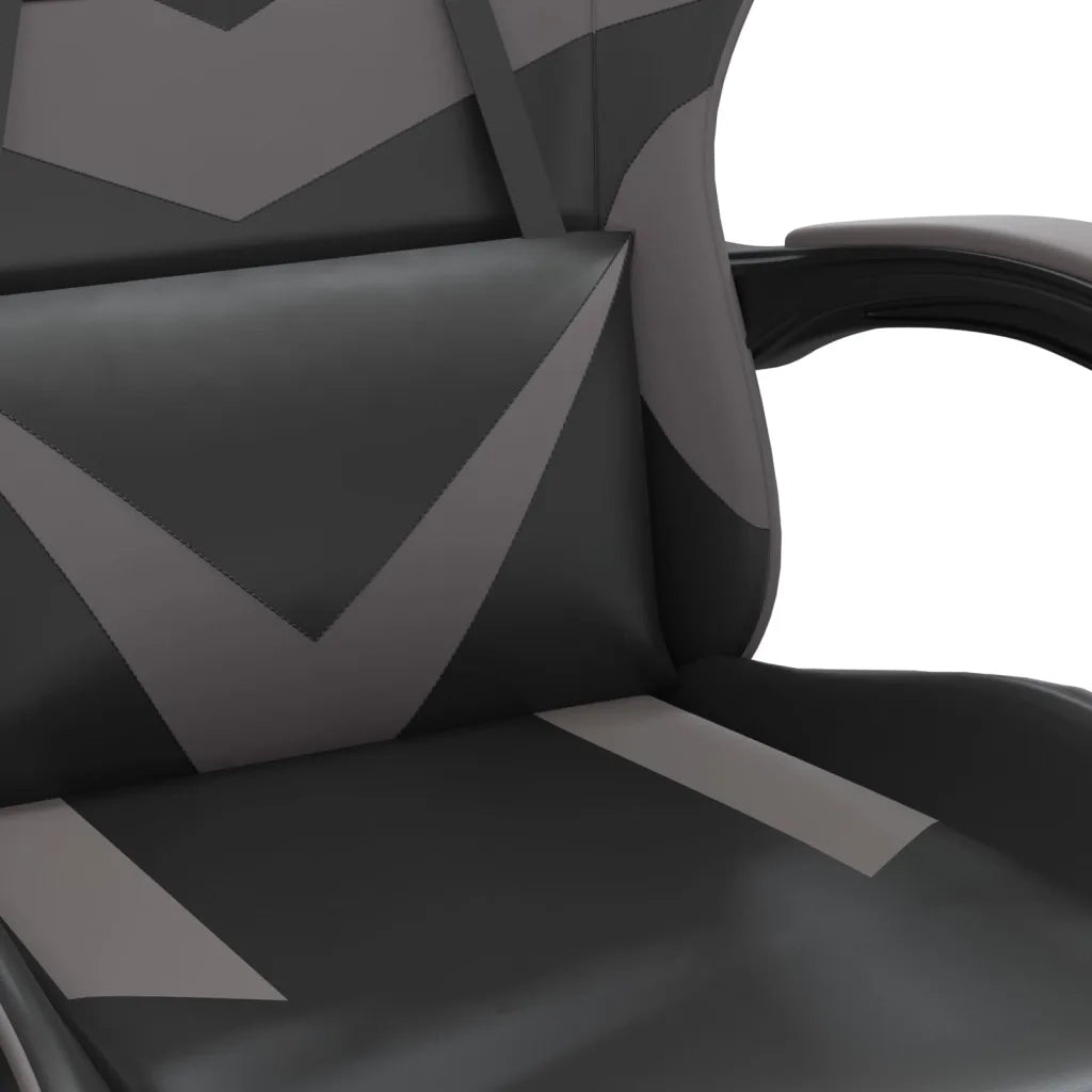 Sedia da Gaming Nera e Grigia in Similpelle 3143846