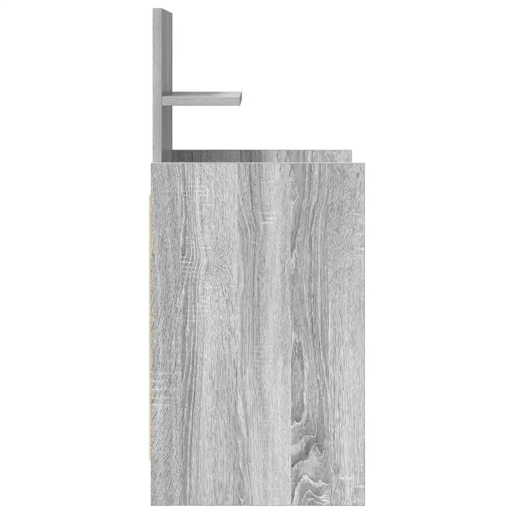 Comodini con 2 Cassetti 2 pz Grigio Sonoma 38x34x80 cm 861366