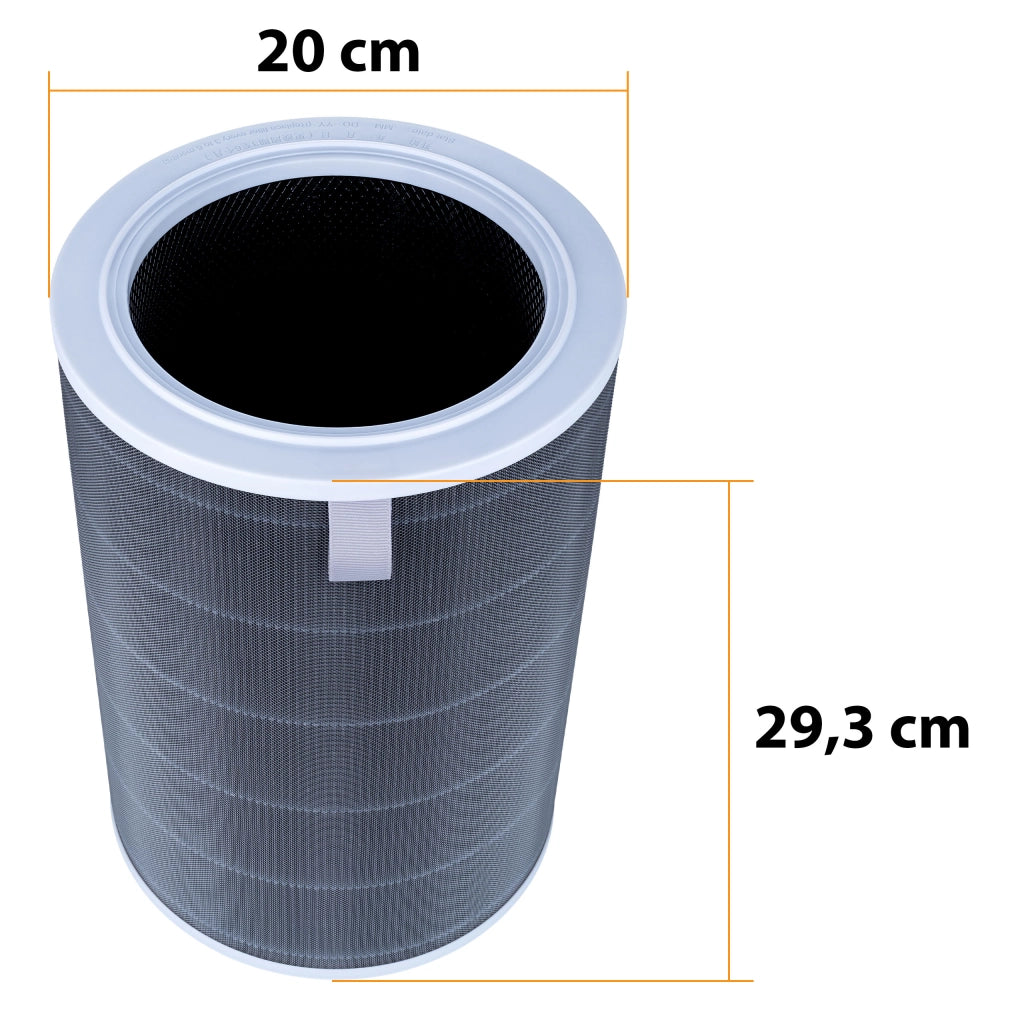 Filtro HEPA 360° di Ricambio compatibile con Xiaomi Mi Air Purifier 2/2S/3/3H/Pro/MAX – EPA E11, Antibatterico