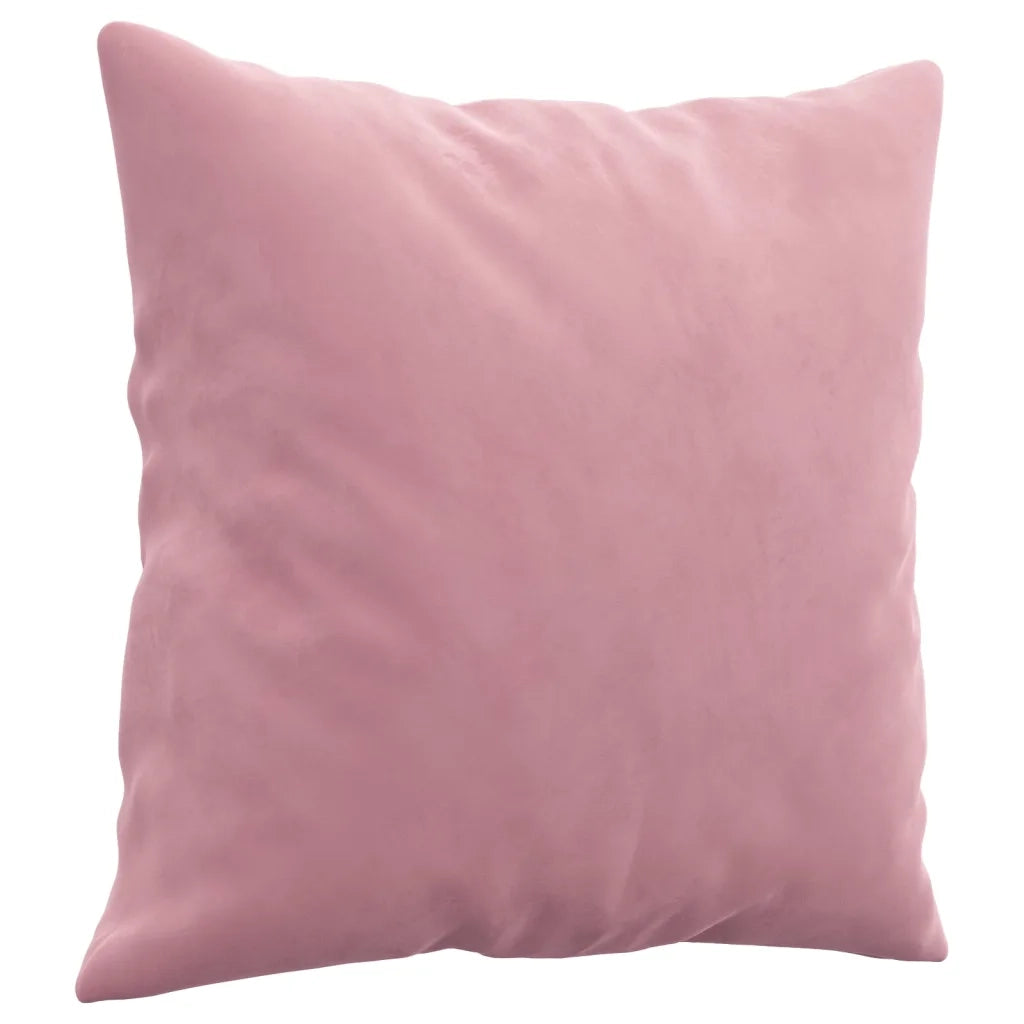 Set di Divani 3 pz con Cuscini Rosa in Velluto 3202193