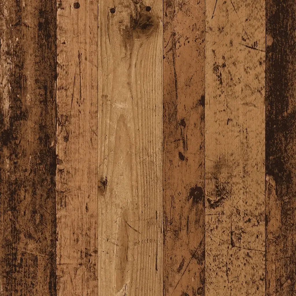 Mobile Angolare Legno Antico 33x33x100 cm Legno Multistrato 856720