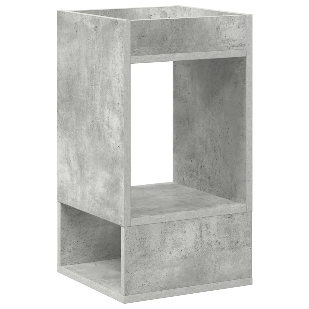 Tavolino 2 pz | Tavolo laterale Grigio cemento 30 x 30 x 56 cm Legno multistrato