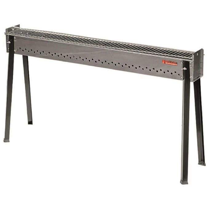 Sandrigarden, Barbecue Cuoci Arrosticini, Griglia in Acciaio Cromato, Struttura in Lamiera Verniciata 0,80 mm, 115 x 14 x 64 cm