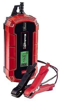 Einhell 1002225 CE-BC 4 M Caricabatteria Auto Intelligente 12V 4A Batterie 3-120 Ah Gel AGM Piombo-Acido IP65 colore Rosso Nero