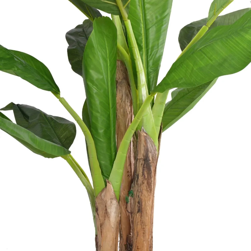 Albero Banana Artificiale con Vaso 175 cm Verde 244455