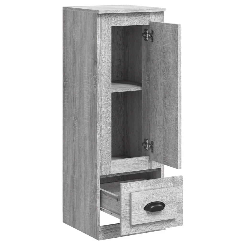 Buffet credenza cassettiera mobiletto mobile contenitore organizer cucina soggiorno salotto rovere Sonoma alto 36 x 35,5 x 103,5 cm legno ingegnerizzato grigio 02_0035354