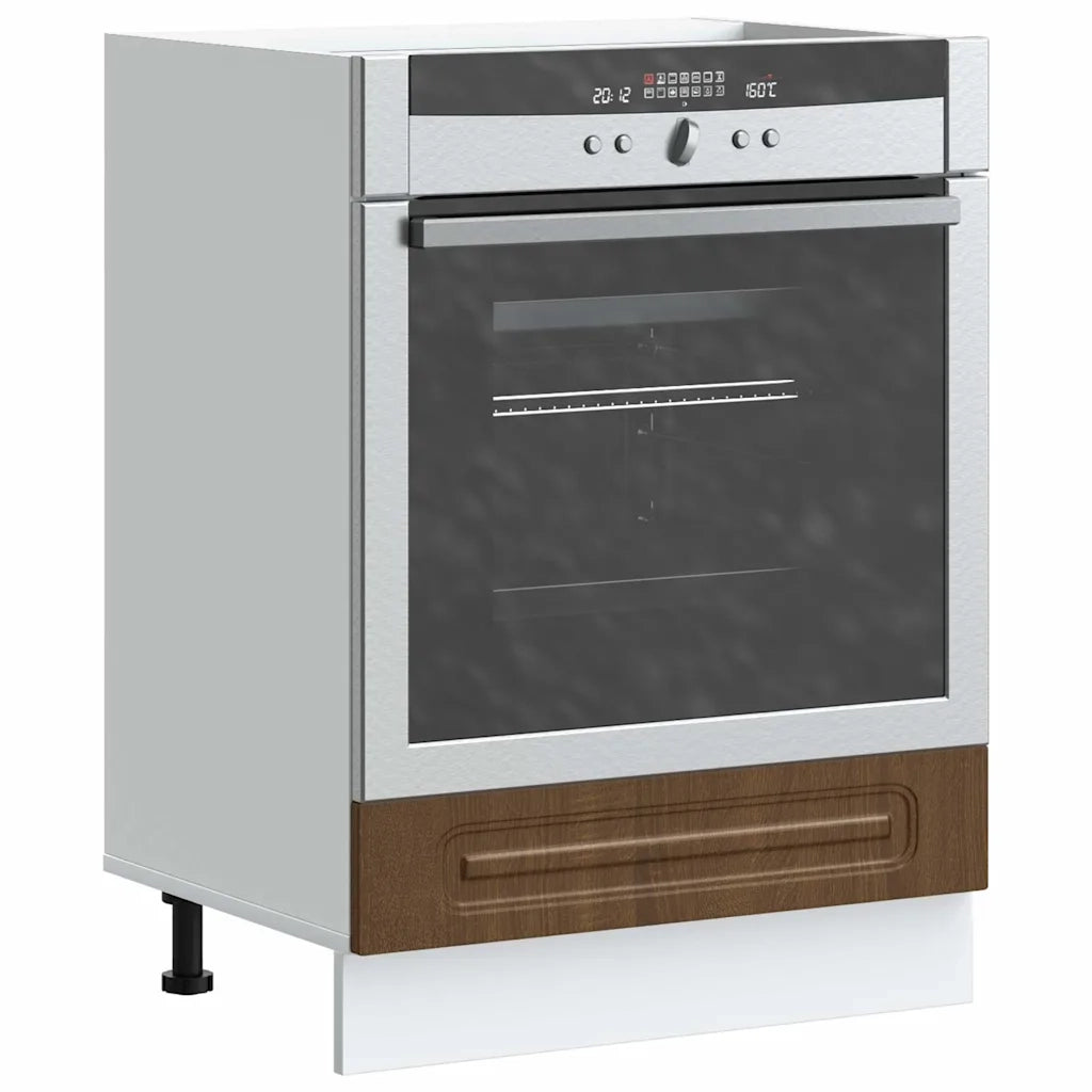 Armadio per Forno Kalmar Rovere Marrone in Legno Multistrato 853524