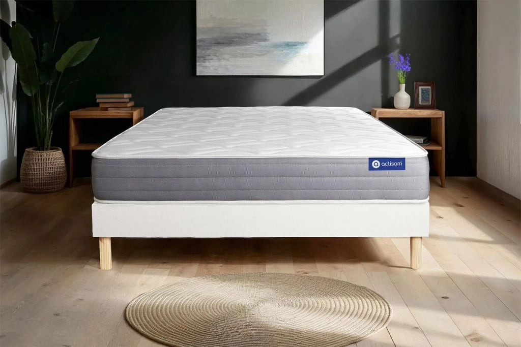 Kit rete e materasso Actilatex dream 135x200cm - Spessore : 22cm - Lattice e memory foam - Moderatamente rigido