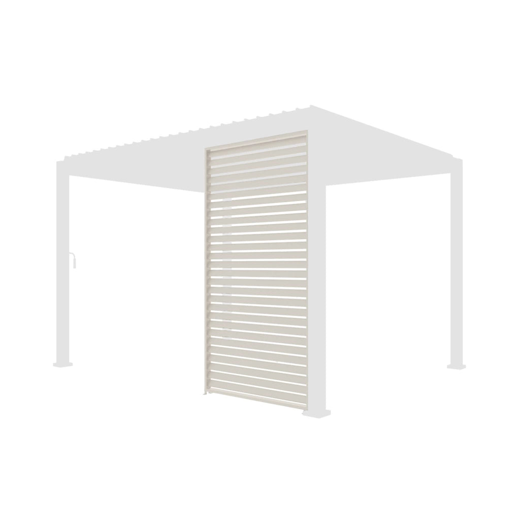 Persiana in alluminio da 1.3m per pergola a lamelle triomphe, beige