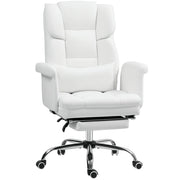 Sedia da Ufficio Ergonomica ¨C zephmum ¨C Bianco, Schienale Regolabile, Altezza 48-56 cm