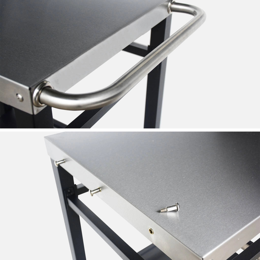 Carrello per barbecue, nero