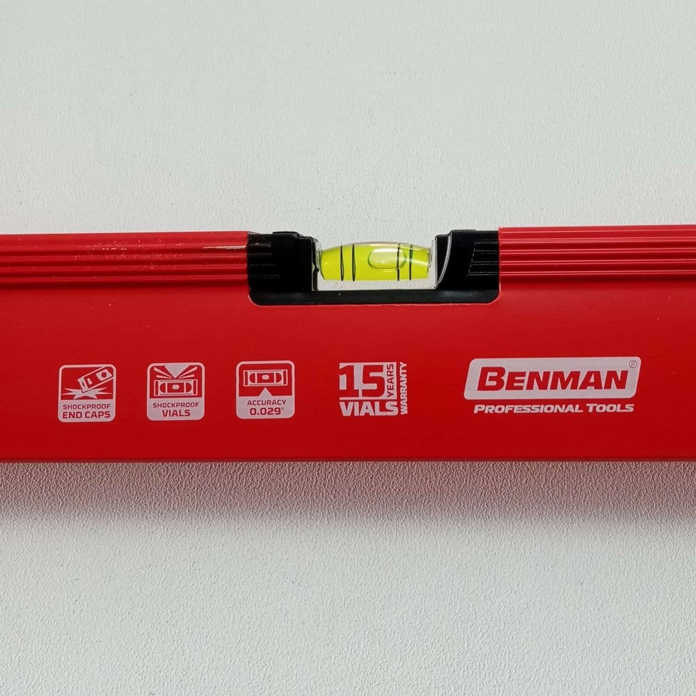 Benman l33 livella da 150cm a tre bolle di precisione con 2 impugnature