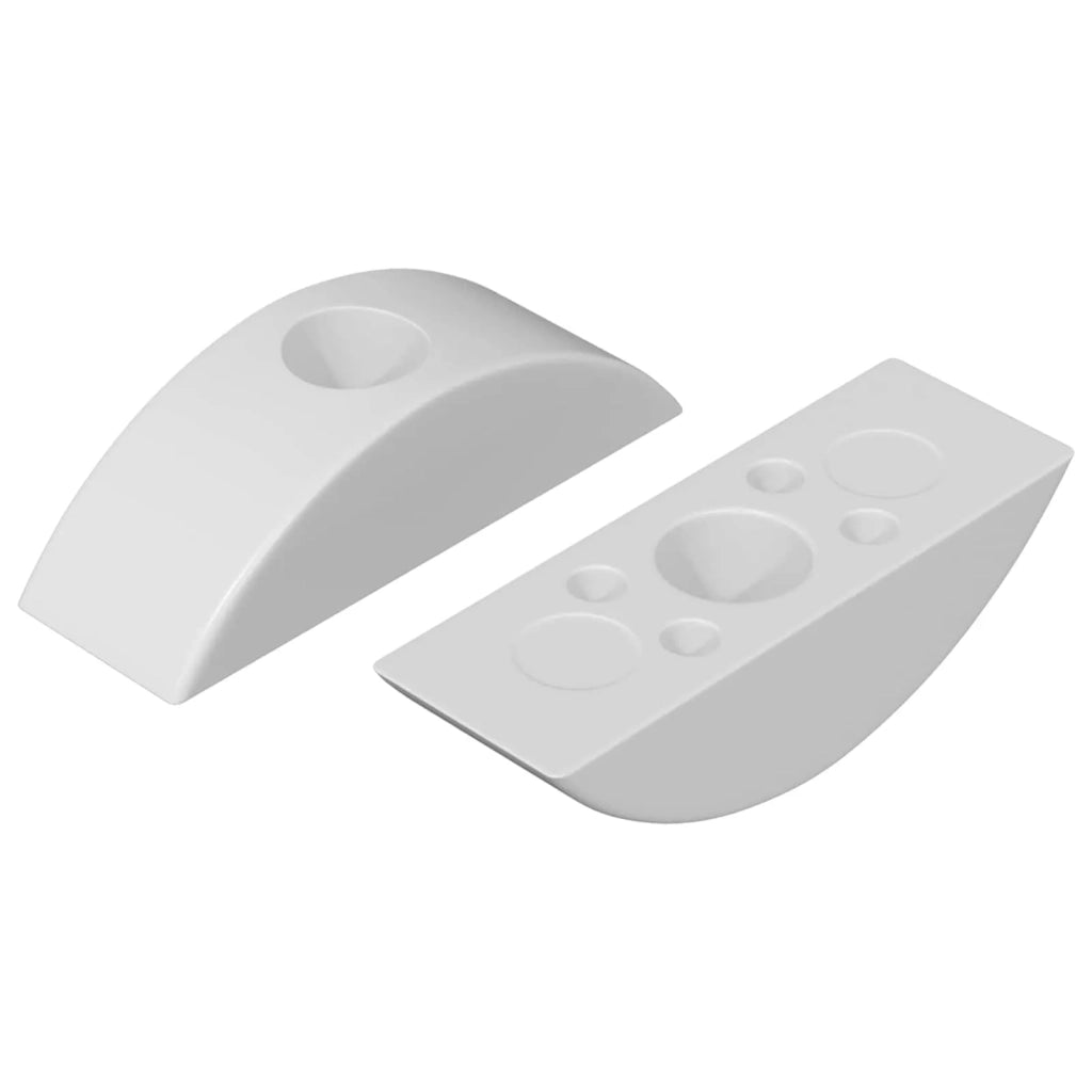 Dado a mezzaluna 2 pz Bianco M6 Polipropilene CFW8374774