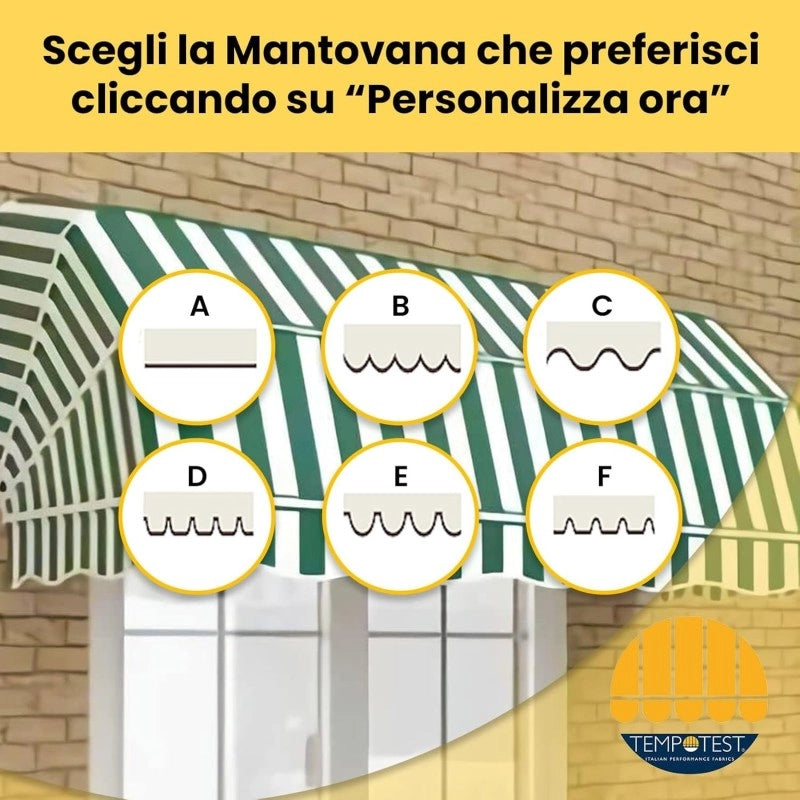 Tenda Sole Cappottina 4 Raggi, Telo PVC Grigio, Larghezza 3 x Sporgenza 1, UV-Resistente, Impermeabile - Giardino, Balcone