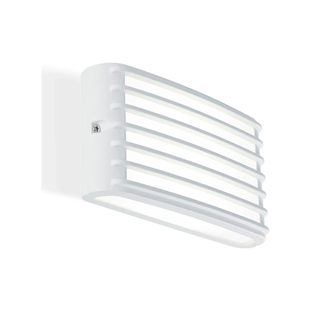 Applique Per Esterni Ed Interni Inalluminio Bianco Led 10 W 700 Lm 3000K Grid