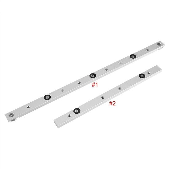 Barra di misurazione con leva - Struttura in alluminio leggera - Maniglie regolabili - Sistema di misurazione a miter preciso - Attrezzo per lavorazione del legno - Disegno resistente alle scosse - Guida per sega